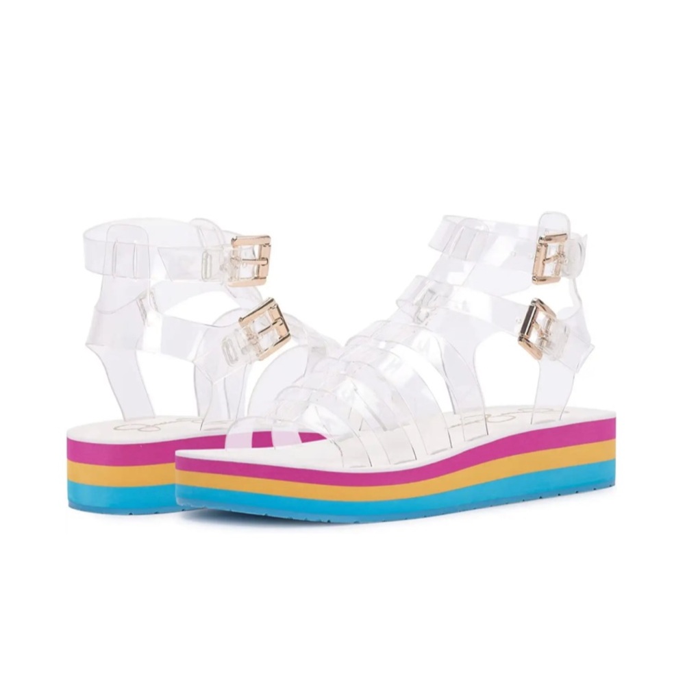 NWT Jessica Simpson Women's Bimala Platform Sandal Wedge Sz 6